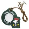 Fieldwork PLP002-3 Magnifying Glass, 1.8X, Snoopy Peanuts Neck Strap, Neck Hanger, Handheld, Portable, Cute Charm, Gift, Woodstock, Green view 1