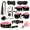 12 Piece Nylon Bedroom Fitness Set with Hip Trainer and Sleep Eye Mask - D10 (Pink) view 2