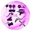 10 Piece New Multifunctional Nylon Set for Enhancing Muscle Strength, Feather Stick, Sleep Eye Mask, Nylon Wristband - D2 (Purple) view 1