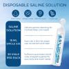 Travel Size Saline Solution Bulk, Individually Wrapped 1800ml /63.35 FL OZ Saline Nasal Drops Normal 9% Sodium Chloride Solucin Wash First Aid Kits for Wound Care Single Use 15 ml Each (Pack of 120) view 2
