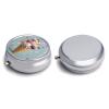 Sweet Ice Cream Pill Box 3 Compartment Small, Personalized Pill Organizer with Mirror, Portable Pill Case for Pocket Or Purse, Round Pill Containe Travel Gifts, Pill Holder view 3