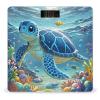 Blue Sea Turtle in Ocean Scale for Body Weight Highly Accurate Digital Bathroom Body Scale Digital Bathroom Scales for People Anti-Slip Large LCD Display Smart Scales view 1