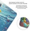 Blue Sea Turtle in Ocean Scale for Body Weight Highly Accurate Digital Bathroom Body Scale Digital Bathroom Scales for People Anti-Slip Large LCD Display Smart Scales view 3
