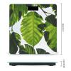 Green Leaves Pattern Scale for Body Weight Highly Accurate Digital Bathroom Body Scale Digital Bathroom Scales for People Anti-Slip Large LCD Display Smart Scales view 2