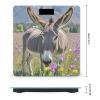Donkey and Flower Scale for Body Weight Highly Accurate Digital Bathroom Body Scale Digital Bathroom Scales for People Anti-Slip Large LCD Display Smart Scales view 2