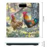 Beautiful Rooster Hen Scale for Body Weight Highly Accurate Digital Bathroom Body Scale Digital Bathroom Scales for People Anti-Slip Large LCD Display Smart Scales view 2