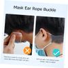 Outanaya Mask Extender Straps 3Pcs Set Gray Long Ear Protective Hooks Anti-Tightening Buckle for Comfortable Face Mask Use Adults view 4