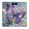 Beautiful Purple Butterfly Art Scale for Body Weight Highly Accurate Digital Bathroom Body Scale Digital Bathroom Scales for People Anti-Slip Large LCD Display Smart Scales view 1