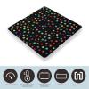 Black Polka Dot Background Scale for Body Weight Highly Accurate Digital Bathroom Body Scale Digital Bathroom Scales for People Anti-Slip Large LCD Display Smart Scales view 3