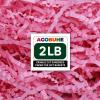 AGOBUHE 2 LB Crinkle Paper Filler 32 oz Pink Shredded Paper for Gift Baskets & Box, Gift Filling and Basket Stuffers, Paper Shreds Stuffing for Easter Party Birthday Packaging Wrapping view 1