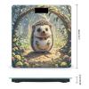 Lovely Hedgehog Scale for Body Weight Highly Accurate Digital Bathroom Body Scale Digital Bathroom Scales for People Anti-Slip Large LCD Display Smart Scales view 2