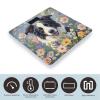 Border Collie Florals Scale for Body Weight Highly Accurate Digital Bathroom Body Scale Digital Bathroom Scales for People Anti-Slip Large LCD Display Smart Scales view 3
