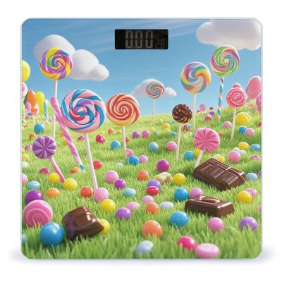 Candy Scale for Body Weight Highly Accurate Digital Bathroom Body Scale Digital Bathroom Scales for People Anti-Slip Large LCD Display Smart Scales