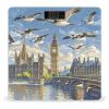 Hand-Painted City Scale for Body Weight Highly Accurate Digital Bathroom Body Scale Digital Bathroom Scales for People Anti-Slip Large LCD Display Smart Scales view 1