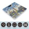 Hand-Painted City Scale for Body Weight Highly Accurate Digital Bathroom Body Scale Digital Bathroom Scales for People Anti-Slip Large LCD Display Smart Scales view 3