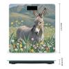 Donkey and Flower Scale for Body Weight Highly Accurate Digital Bathroom Body Scale Digital Bathroom Scales for People Anti-Slip Large LCD Display Smart Scales view 2