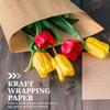 ERINGOGO Vintage Birthday Wrapping Paper Set 8Pcs Large Book-Style Kraft Sheets for DIY Wrap, Retro Design for MenS Presents and Party Packaging view 2