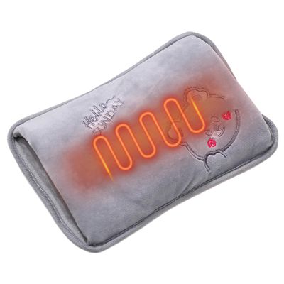 Rechargeable Hot Water Bag, Electric Hot Water Bottle, Winter Cold Weather Electric Hand Warmer, H-ot Wat-er Bottle with Soft Cover, for Period Cramps Muscles Neck Legs Waist Belly Body