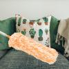 Abaodam Extendable Microfiber Duster Telescopic Handle, Washable Household Cleaning Tool for Dust Removal, Orange-White Lightweight Home Duster for Furniture and Electronics view 3