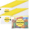 Motiskyy 24 Pcs Sports Ball Snack Bags Bulk 9.5" x 6.9" Sports Goodie Party Favor Bags Stuffers Team Gifts Candy Treat Mesh Pouches with Zipper for Team Ground Birthday Gift Party Supplies(Softball) view 1