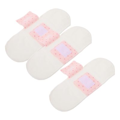DECORNIJIA Reusable Cotton Menstrual Pads 3Pcs Washable Sanitary Panty Liners 21Cm Waterproof Breathable Feminine Pads for Women Postpartum and Period Use