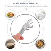 TOYANDONA 6Pcs Stainless Steel Plate Clamp Anti-Scald Dish Clamp Lifter Non-Slip Bowl Clip for Kitchen Hot Plate Handling view 3
