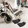 Universal Wheelchair Footrest Replacement 2Pcs Stable Elevating Footplates for Elderly Patient Mobility Aids Foot Leg Rests Accessories view 4