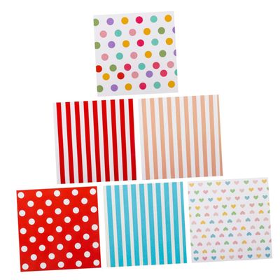 Abaodam DIY Wrapping Paper 6Pcs Set Waterproof Classic Birthday Wrappers Nordic Style Present Wrapping Supplies for Party and Holiday Packaging