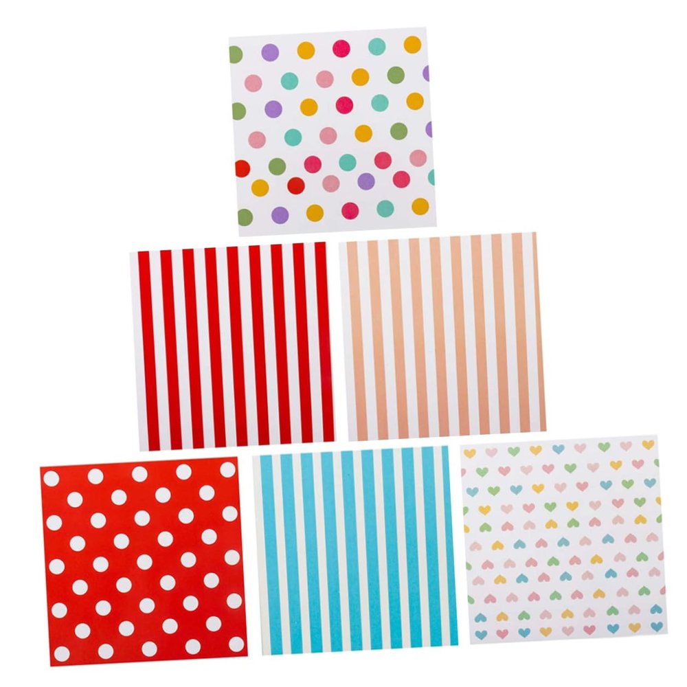 Abaodam DIY Wrapping Paper 6Pcs Set Waterproof Classic Birthday Wrappers Nordic Style Present Wrapping Supplies for Party and Holiday Packaging