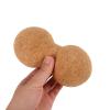 NOLITOY Cork Peanut Massage Ball 8X16Cm Multi-Use Muscle Roller Ball for Neck and Back Myofascial Release Yoga Therapy Fitness Tool view 3