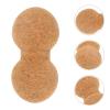 NOLITOY Cork Peanut Massage Ball 8X16Cm Multi-Use Muscle Roller Ball for Neck and Back Myofascial Release Yoga Therapy Fitness Tool view 4