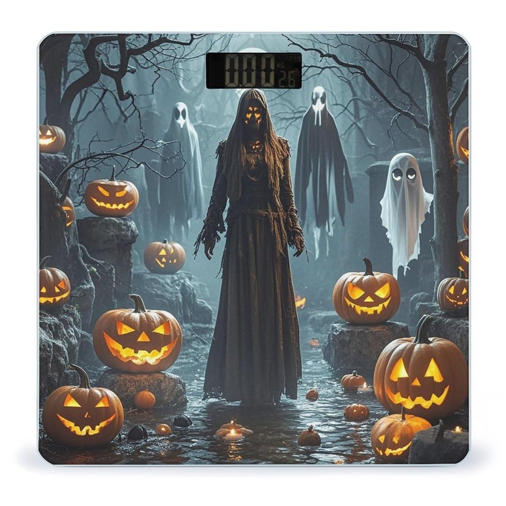 Grim Reaper Scale for Body Weight Highly Accurate Digital Bathroom Body Scale Digital Bathroom Scales for People Anti-Slip Large LCD Display Smart Scales