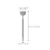 Cabilock 4Pcs Telescoping Metal Back Scratchers Set Extendable Claw Handheld Back Itching Rods Portable for Adults Wellness Massage Tool view 2