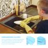 BIUDECO Dishwashing Gloves 1 Pair Thickened Fleece-Lined Kitchen Cleaning Gloves with Cuff for Household Dishwashing and Hygiene view 3