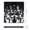 Black and White Chess Scale for Body Weight Highly Accurate Digital Bathroom Body Scale Digital Bathroom Scales for People Anti-Slip Large LCD Display Smart Scales view 2
