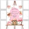 Floral Fairy First Birthday Welcome Sign, Whimsical Fairy First Birthday Sign #01 view 1
