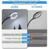 10X Large Floor Magnifying Glass with Light and Stand for Real Glass, 15W Ultra-Bright Standing Magnifying Lamp with 12V 2A Adapter, Touch Control Floor Magnifier with Light for Crafts, Sewing view 3