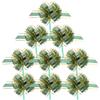 OHPHCALL 20Pcs Green Box Pull Bows Wrapping Pull Flowers for Christmas Holiday Packaging Decoration view 1