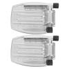 HAMPPLIES Wheelchair Footrest Footplates 1 Pair Iron Non-Slip Pedals with Leg Tubes Stable Footrests for Elderly Patient Mobility Use at Home and Office view 1