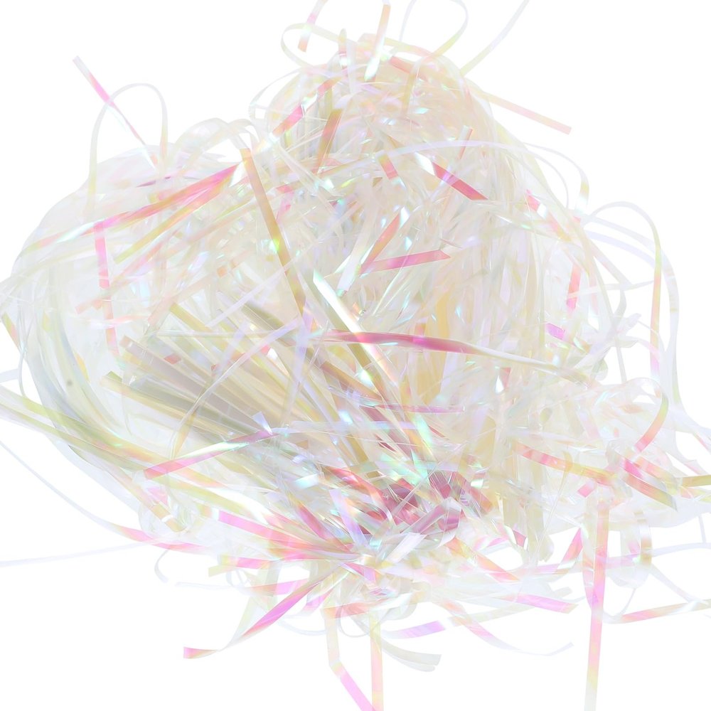 Alipis Box Stuffing Shredded Paper 100G Crinkle Cut Plastic Filler for Basket Packing and Shipping Decorative White Packaging Material