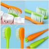 Anneome Carrot Toothbrush and Radish Manual Toothbrush Set 4Pcs, Extra Soft Bristles, Travel Teeth Brush for Daily Use view 3