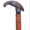 Raven Walking Stick Solid Vintage Victorian Twisted Wooden Cane with Brass Handle | 36 Antique-Style Folding Walking Stick for Men & Women view 4