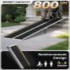 10FT Portable Wheelchair Ramp for Home, 800 lbs Aluminum, Locks to Steps view 3