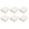 IGENBENFG White Kraft Bags with Handles, Small Kraft Shopping Bags, Durable Premium Kraft Gift Tote for Boutiques Party Favors, 50Pcs Reusable Craft Paper Sacks for Gifts Wrapping (280x280x150mm) view 4