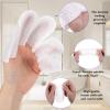 100 Pcs Cotton Finger Cots, Disposable Finger Covers Protectors for Finger Tips Breathable and Wear-Resistant Ear Cleaning Finger Wipes for Dogs and Cats view 3