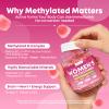 180 Count Womens Multivitamin Gummy, Methylated Multivitamin for Women with Iron, Biotin, Vitamins A, C, E, D3, K2 and B Complex for Beauty, Immune, Hair & Skin, Vegan, Sugar Free, Mixed Berry Flavor view 4