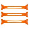 POPETPOP 3Pcs Flexible Mask Strap Extenders Orange Short Length Mask Hooks for Ear Pressure Relief Comfortable for Adults view 1