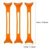 POPETPOP 3Pcs Flexible Mask Strap Extenders Orange Short Length Mask Hooks for Ear Pressure Relief Comfortable for Adults view 2