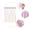 ZUNOXAZ 8pcs Flexible Soft Bristle Toothbrushes for Adults with Small Heads, Gum Care Oral Hygiene Set for Home and Travel, Pastel Colors view 4