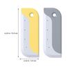 HEATSHAKING 2pcs Small Hand Squeegee for Shower Glass and Car Windows, Mini Portable Glass Wiper Brush in Gray and Yellow for Bathroom and Vehicle Cleaning view 2
